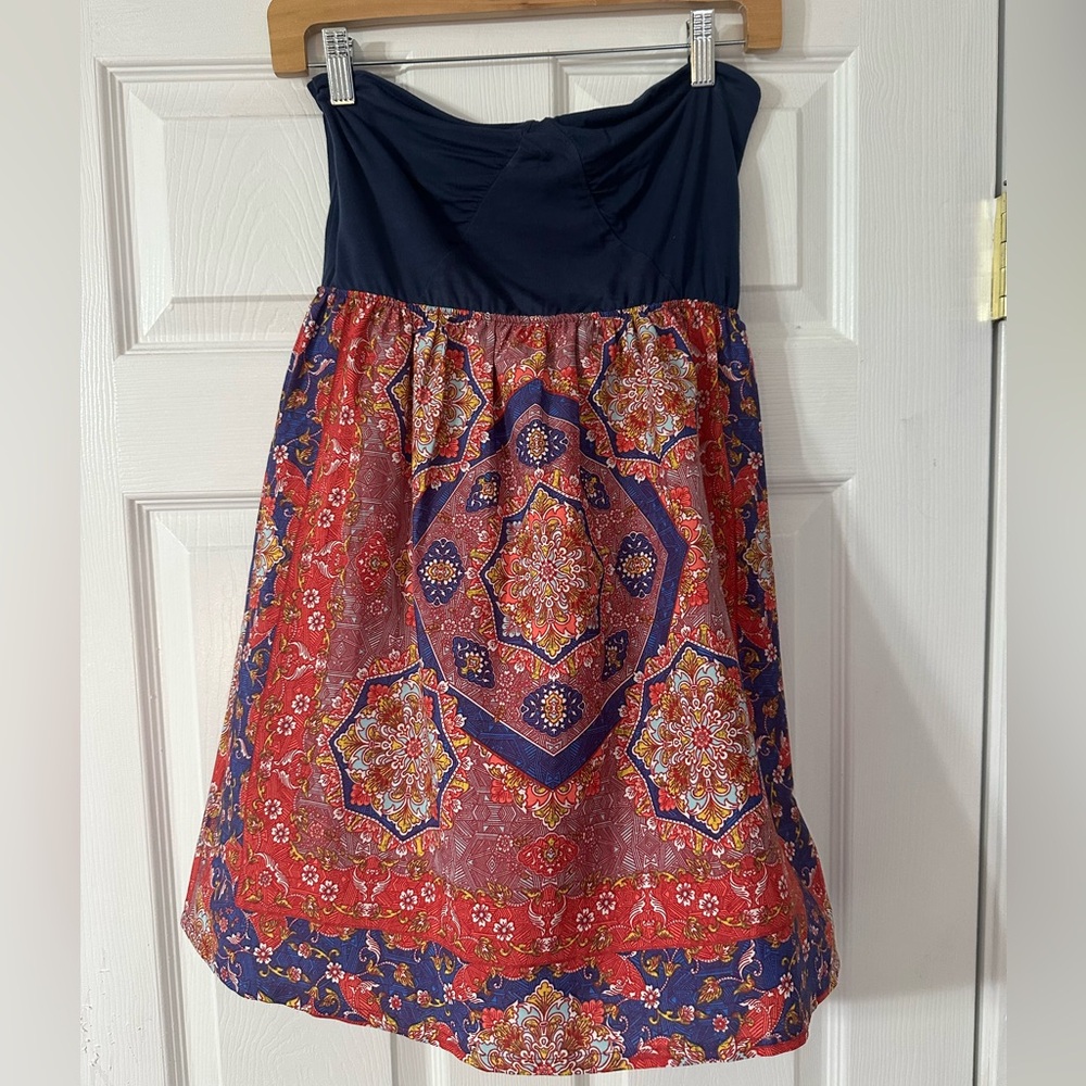 Roxy Floral Strapless Dress